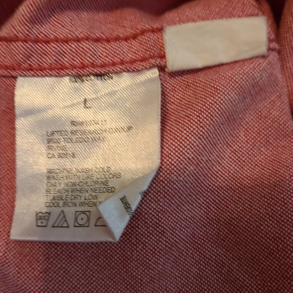 LRG Woven Woman's Short Sleeve Blouse, Size: Large Color: Pink - Picture 9 of 16